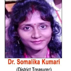 Dr. Somalika Kumari, District Treasurer
