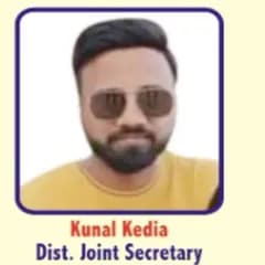 Kunal Kedia, District Joint Secretary
